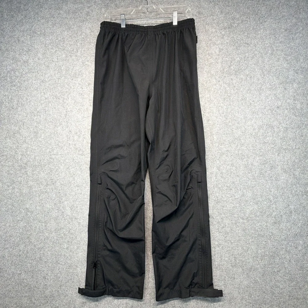 Cabelas GORE-TEX Rain Pants Mens Medium Black Waterproof Hiking Hunting Fishing